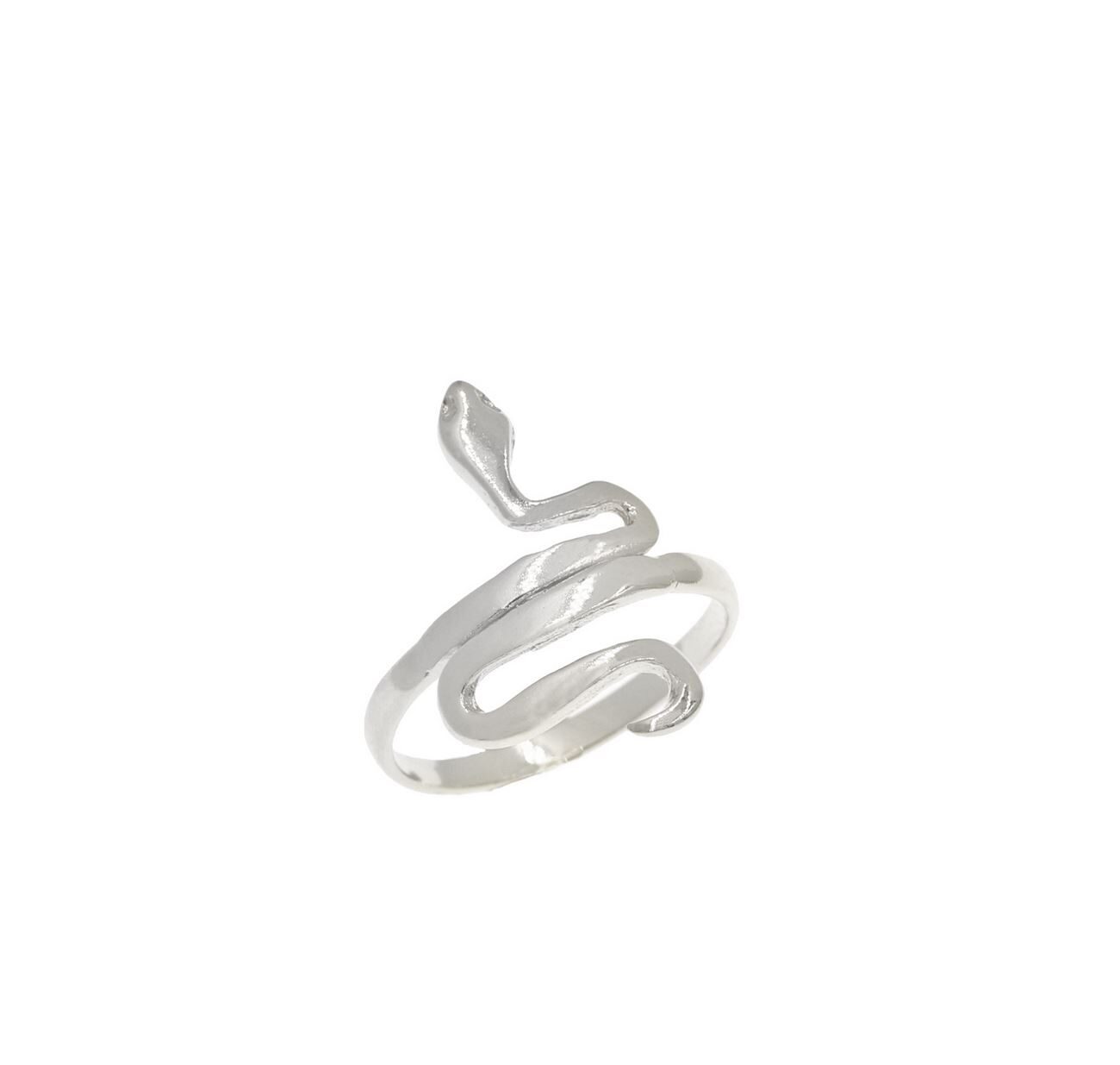 Δαχτυλίδι Φίδι Ασημί