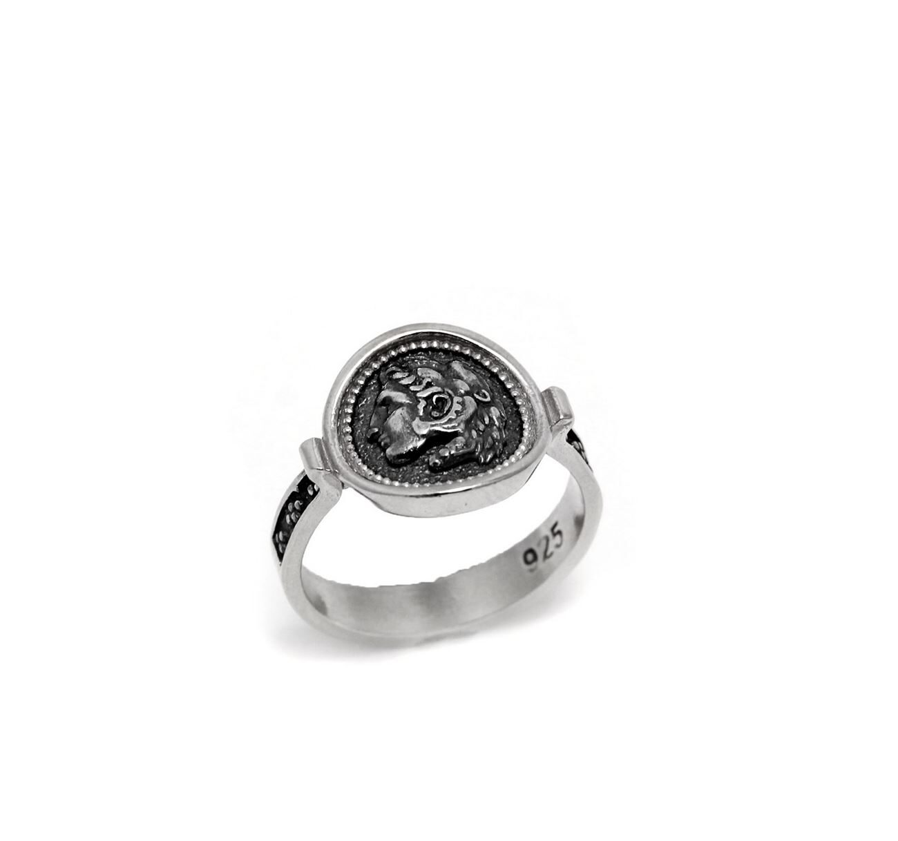 Δαχτυλίδι Ασημένιο Αρχαϊκό “Μέγας Αλέξανδρος”