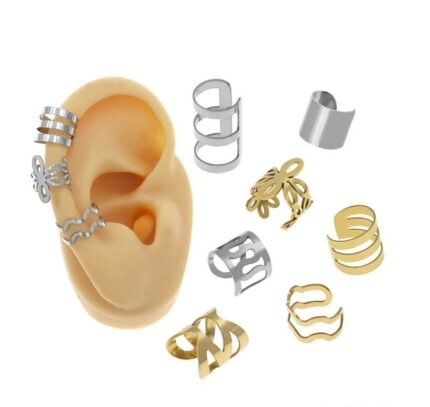 Σκουλαρίκια Ατσάλινα Ear Cuffs