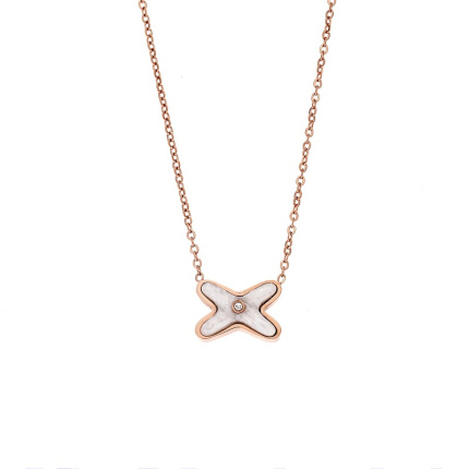 Κολιέ Γυναικείο SΕΝΖΑ Steel Rose Gold Plated