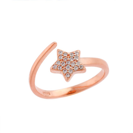 Δαχτυλίδι Chevalier  Silver 925 Rose Gold Plated