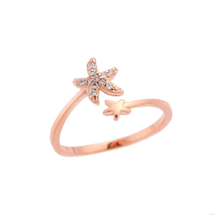 Δαχτυλίδι Chevalier  Silver 925 Rose Gold Plated