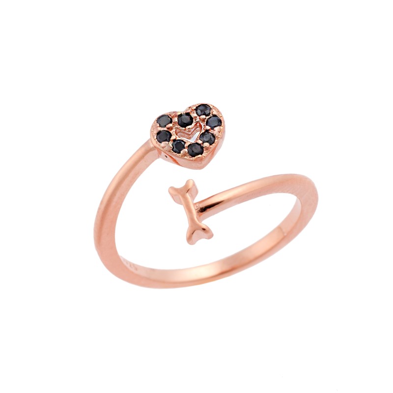 Δαχτυλίδι Chevalier  Silver 925  Rose Gold Plated