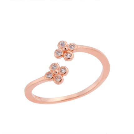 Δαχτυλίδι Chevalier  Silver 925  Rose Gold Plated